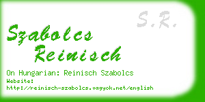 szabolcs reinisch business card